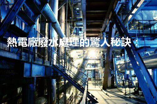 熱電廠廢水處理的驚人秘訣：巴洛仕技術(shù)揭秘！